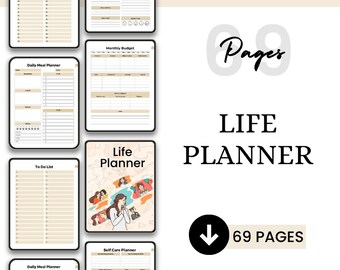 Life Planner / Digital Planner / Notion Planner / Life Digital Planner / Aesthetic Notion Planner / Personal Planner / Extended Planner
