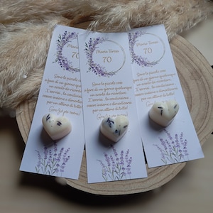Segnaposto Personalizzabili con Cuori Profumati alla Lavanda
