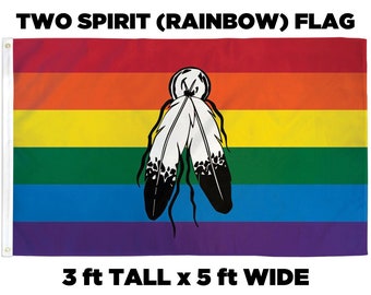 Two Spirit Rainbow Pride Flag