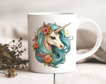 Unicorn Coffee Mug 11oz, Gifts for Unicorn Lovers, Fantasy Mug