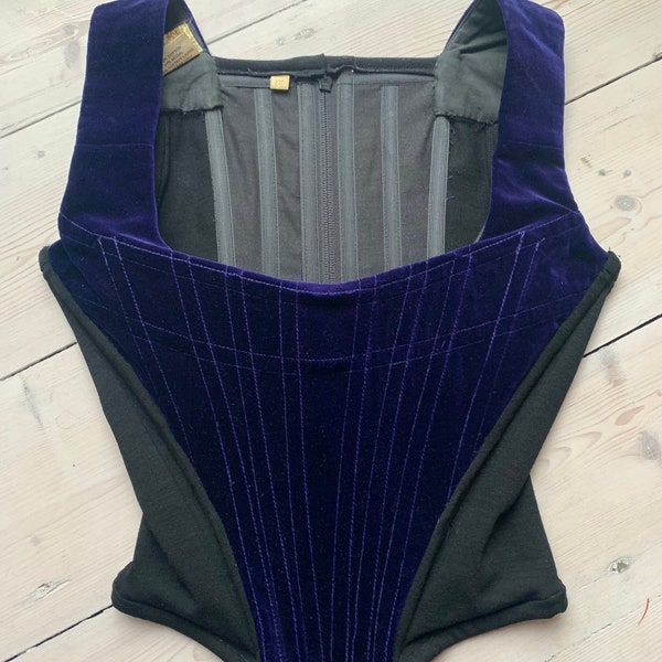 Very rare vintage Vivienne Westwood purple velvet corset size UK12