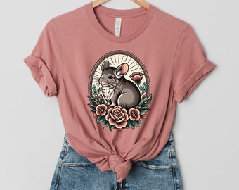 Chinchilla, Chinchilla Shirt, Chinchilla Mom, Chinchilla Lover, Traditional Chinchilla, Unique Pet Gifts For Her, Pet Portrait Mother's Day
