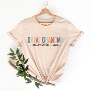 Great Grandma Shirt, Great Grandma, New Great Grandma, Great Grandma Gift, Mother&#39;s Day Gift for Great Grandma, Custom Great Grandma Shirt