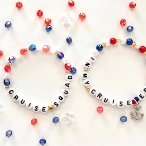 Customizable Cruise Bracelet: Glass Seed Beads, Pearl Accents