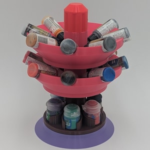 Miniature Paint Holder and Carousel