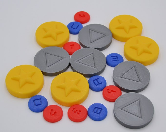 Custom Board Game or Dungeons and Dragons Token. Single Color per Token.