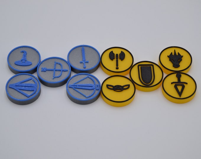 Multi-Color Monster and Creature Tokens for Dungeons and Dragons or any Table Top RPG