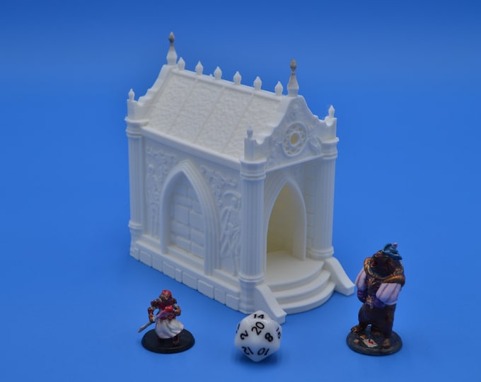 Small Mausoleum Building/Terrain for TTRPG or Wargame (Model by Antigone Miniatures)