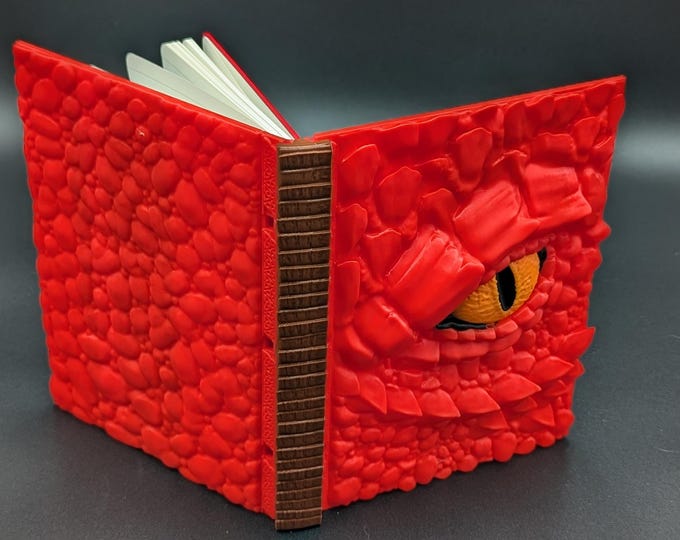 3d Printed Dragon Eye Journal Cover (Model by stlflix)