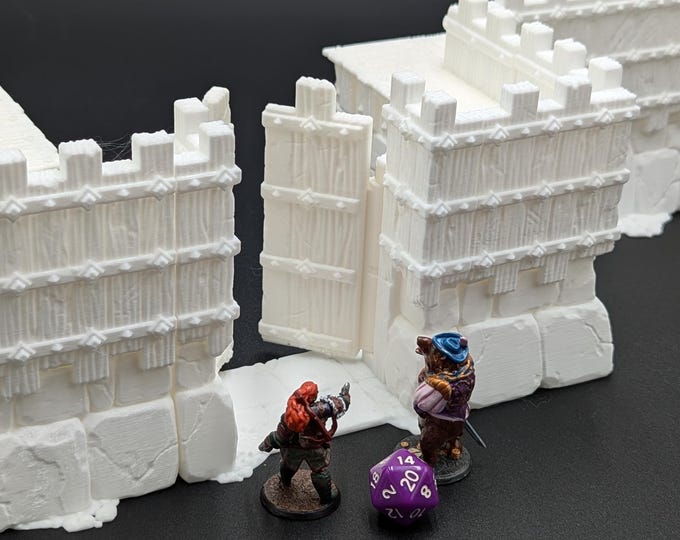 Interlocking Viking Wall Terrain from the Jagerholm Collection by Dark Fantastic Mills