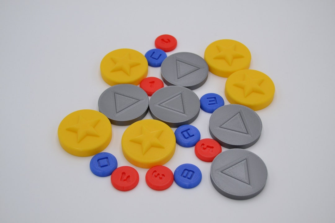 Custom Board Game or Dungeons and Dragons Token. Single Color per Token ...
