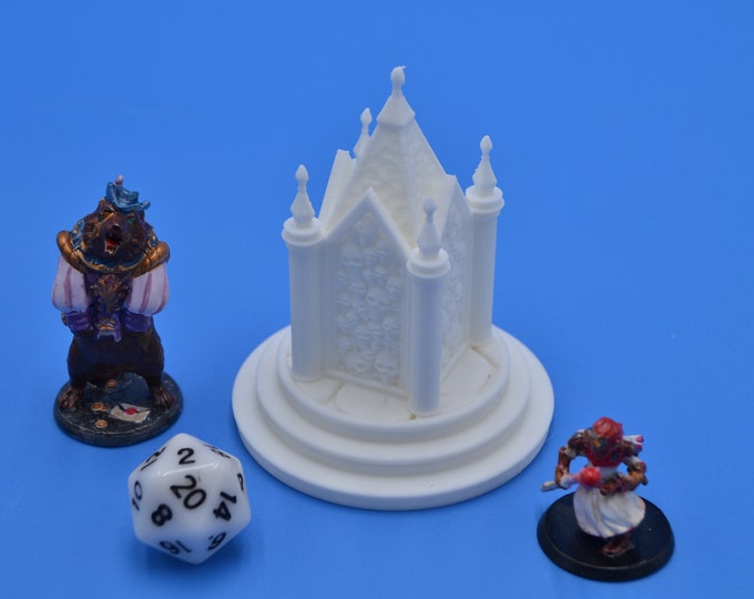 Monument of Skulls for Terrain or Objective Marking in TTRPG or Wargame (Model by Antigone Miniatures)
