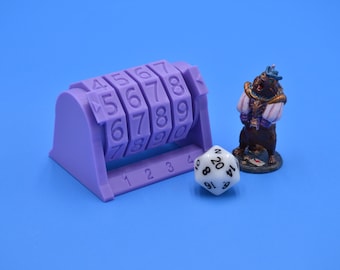 Spell Slot Dial Tracker (4 Digit) for Dungeons and Dragons