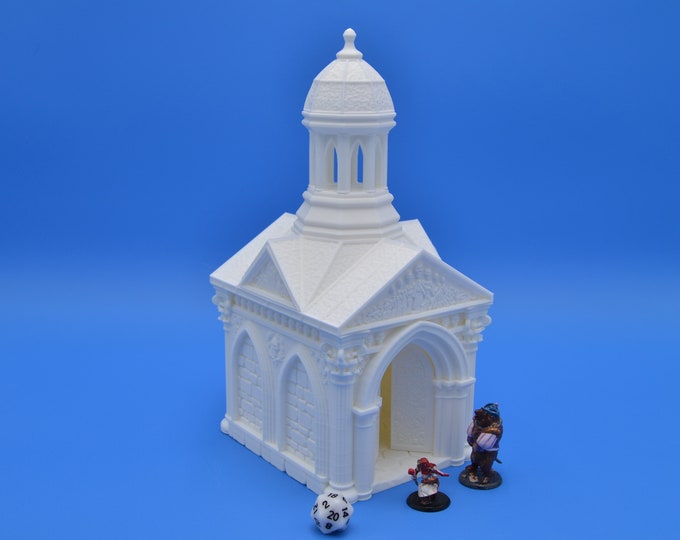 Large Mausoleum Building/Terrain for TTRPG or Wargame (Model by Antigone Miniatures)