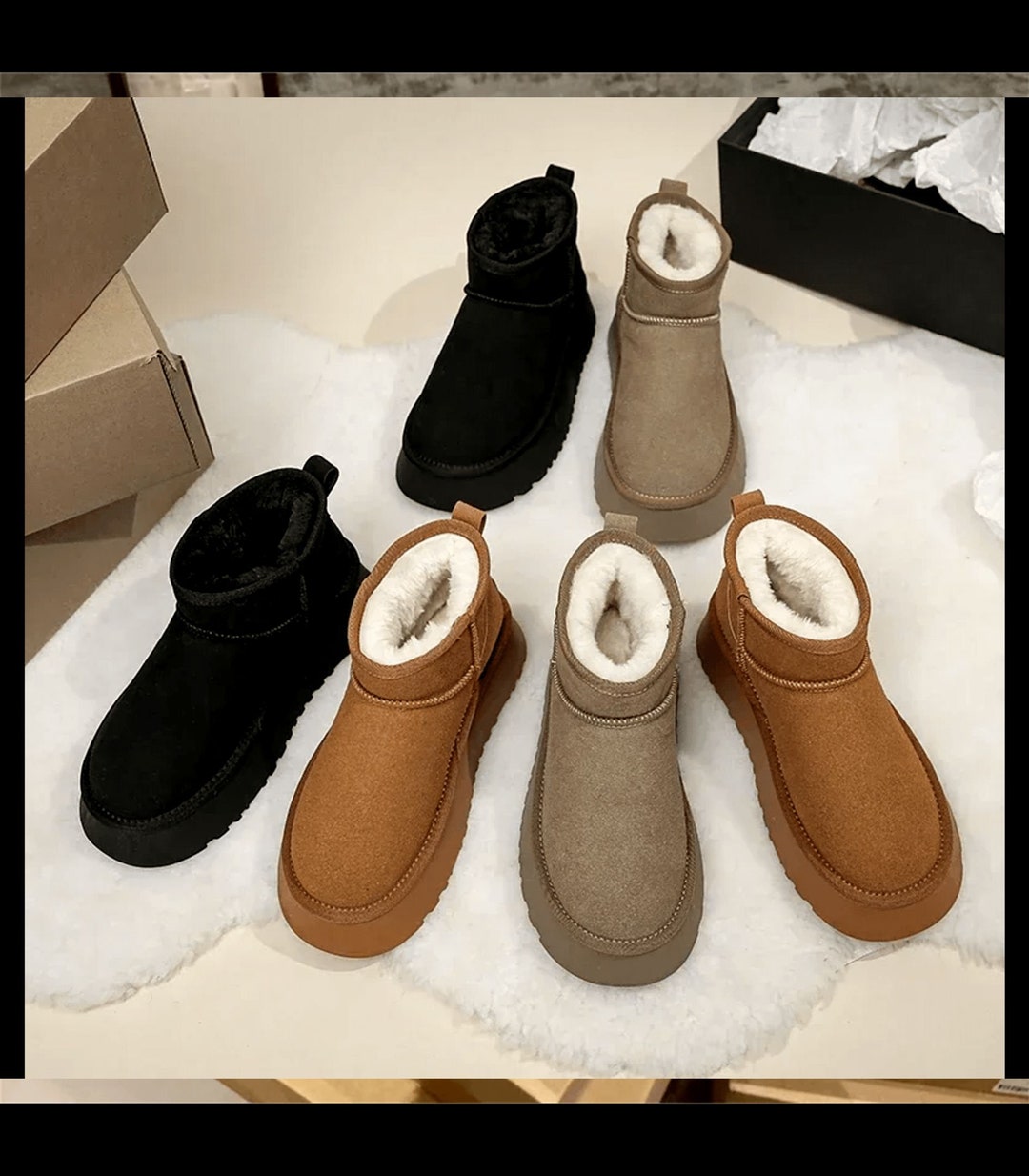 UGG Ultra Boots Inspired Antelopesheepskin Snow Boots for Etsy UK