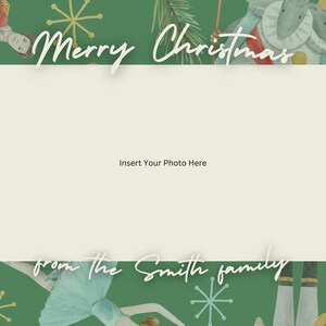 Nutcracker Christmas Card Template