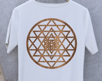 Sri Yantra PNG, Sacred Symbol,  T-shirt Design, .PDF .JPG Download, Ready to print, Digital