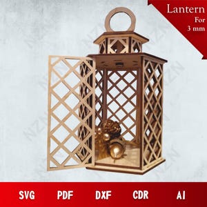 Lantern Tealight Candle Bundle, Vector Files, .Png, .Svg, .Dxf, .Cdr, .Ai, Ready to print, Wood Laser Cut, INSTANT DOWNLOAD, Cut File