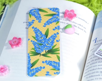 Spring Bluebonnets Flower Bookmark - Perfect Book Lover Gift, Spring Floral Reading Accessory