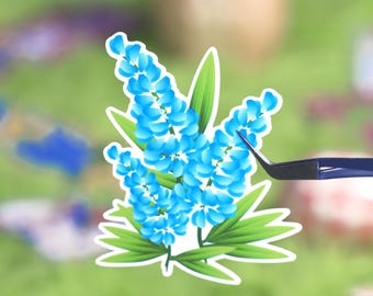 Spring Bluebonnet Decal Sticker - Waterproof Decal, Laptop Sticker, Easter Gift and Teacher Gift