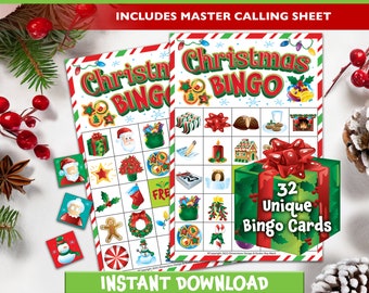 Afdrukbare kerstbingo direct downloaden