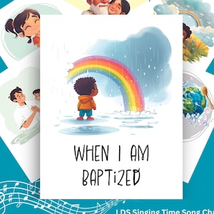 When I Am Baptized Song Chart: LDS Primary Singing Time (Digital Download)