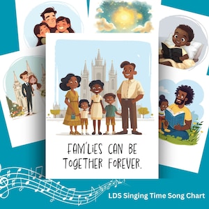 Families Can Be Together Forever Primary Singing Time Song Chart | LDS Primary Chorister Helps | Song Pictures | Digital Download