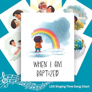 When I Am Baptized Song Chart: LDS Primary Singing Time (Digital Download)