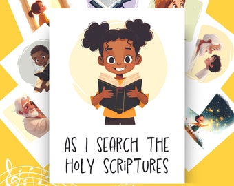 As I Search the Holy Scriptures Song Chart: LDS Primary Singing Time (Digital Download)
