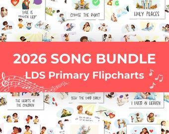 2026 LDS Primary Song Bundle | Printable Digital Download | 24 Songs | Singing Time | Old Testament | Family Home Evening