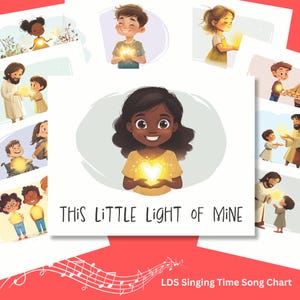 Dieses kleine Licht von mir | Primäre Singzeit Song Chart | LDS Primäre Chorsänger Hilfen | Songbilder | Digitaler Download