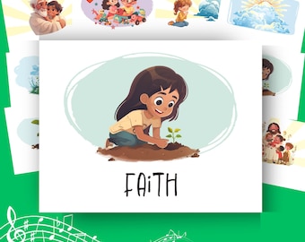 Faith Song Chart: LDS Primary Singing Time Visuals (Digital Download)