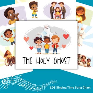 The Holy Ghost Singing Time Song Chart | LDS Primäre Chorsänger Hilfen | Songbilder | Digitaler Download