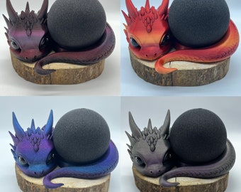Dragon holder for Alexa Echo Dot 5/3D printed Alima dragon figure with painted eyes/Decoration for Alexa Echo 5 in many colors