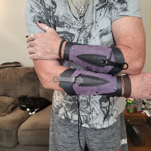 Black and Purple Knife