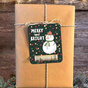 Christmas Money Card Holder, Holiday Gift Card, Ornament, Set of 4 image 8