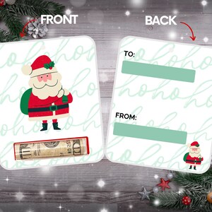 Christmas Money Card Holder, Holiday Gift Card, Ornament, Set of 4 image 6