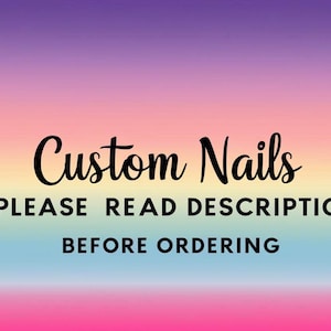 Custom Cartoon/Anime Nails