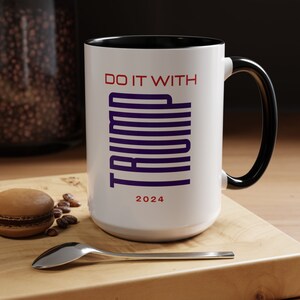 Tazza da caffè Fallo con Trump da 15 once
