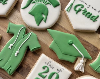 Custom Graduation Sugar Cookies | Individually wrapped