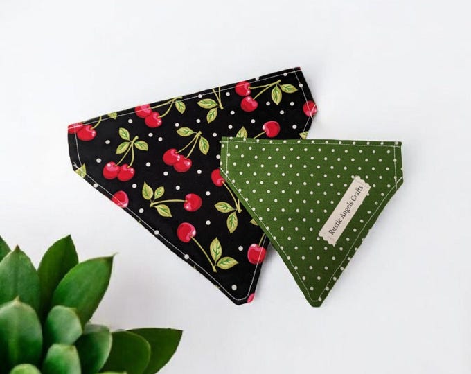 Featured listing image: Pet Bandana - Cherries
