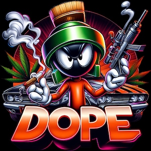 Weed Dope Cool personnage de dessin animé téléchargement numérique tatouages l Smoke 420 PNG DTF T-shirt Sublimation icônes de l'enfance l tatouages et conception de voitures.