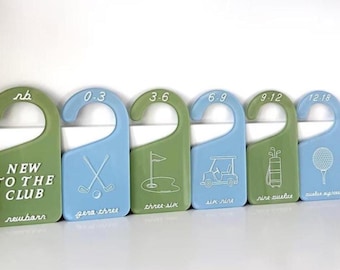 Acrylic Golf Closet Dividers, Golf Theme Nursery, Golf Baby Shower Gift, Nursery Closet Organizers, Golf Nursery Decor, Golf Baby Gifts