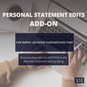 ADD-ON for Personal Statement Editing Service