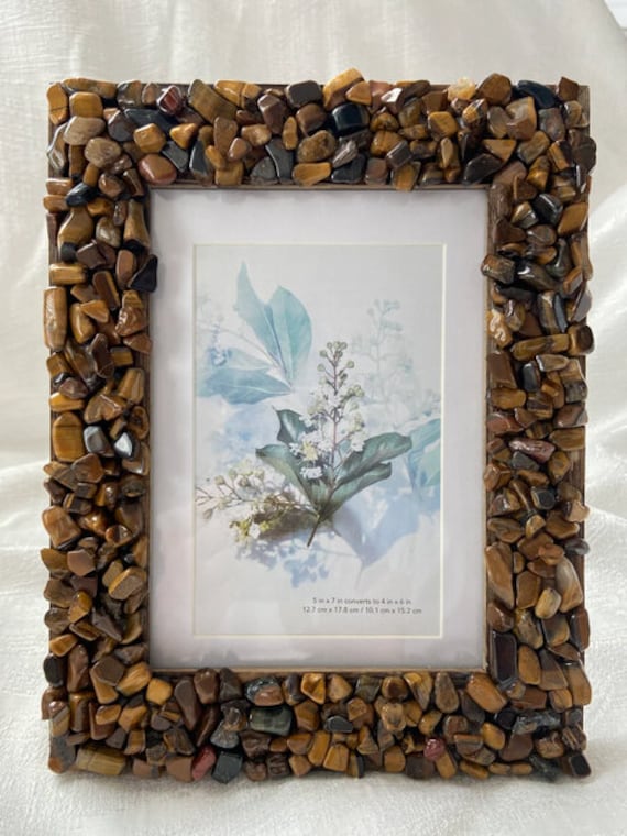 Handcrafted Yellow Crystal Stone Photo Frame - Etsy Canada