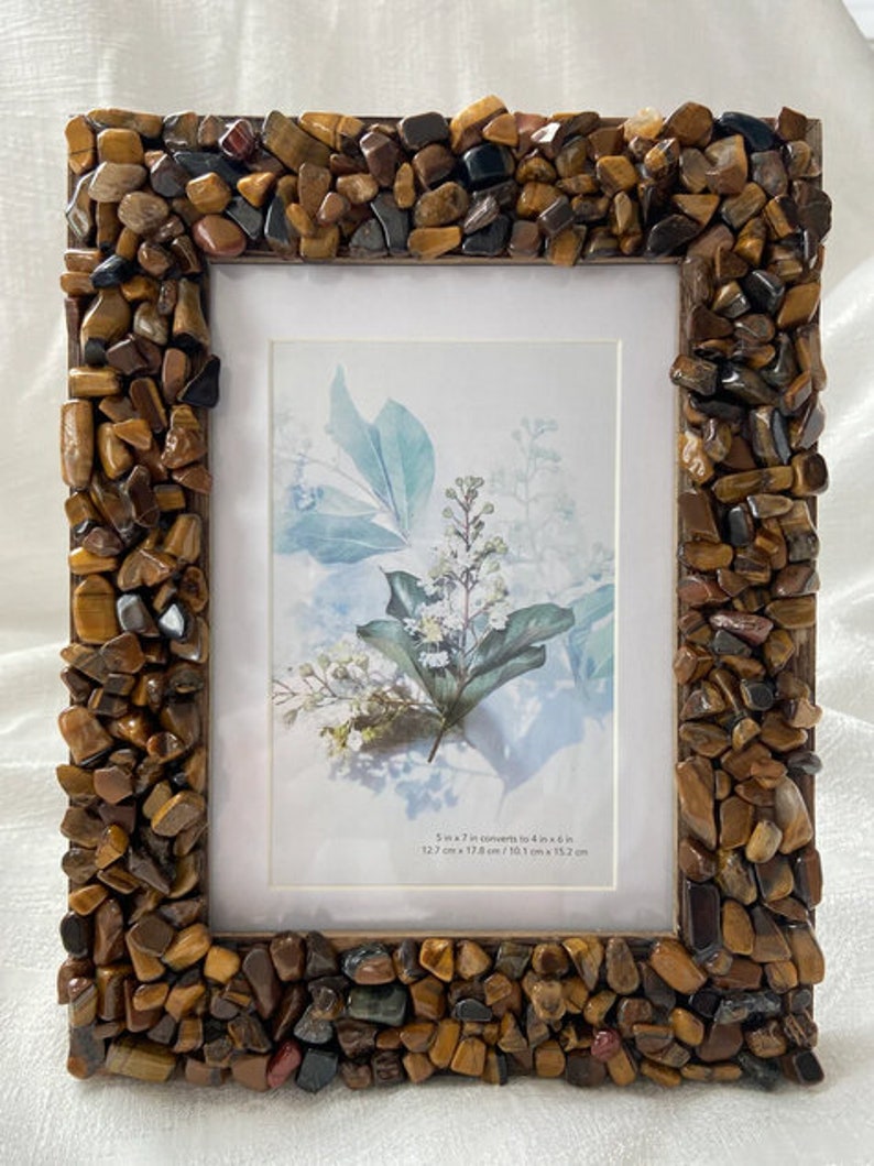 Handcrafted Yellow Crystal Stone Photo Frame - Etsy
