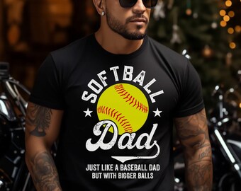 Softball Dad T-Shirt: Classic Fit Graphic Tee