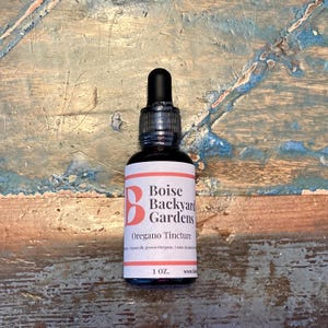 Oregano Tincture - herbal supplement, organically grown
