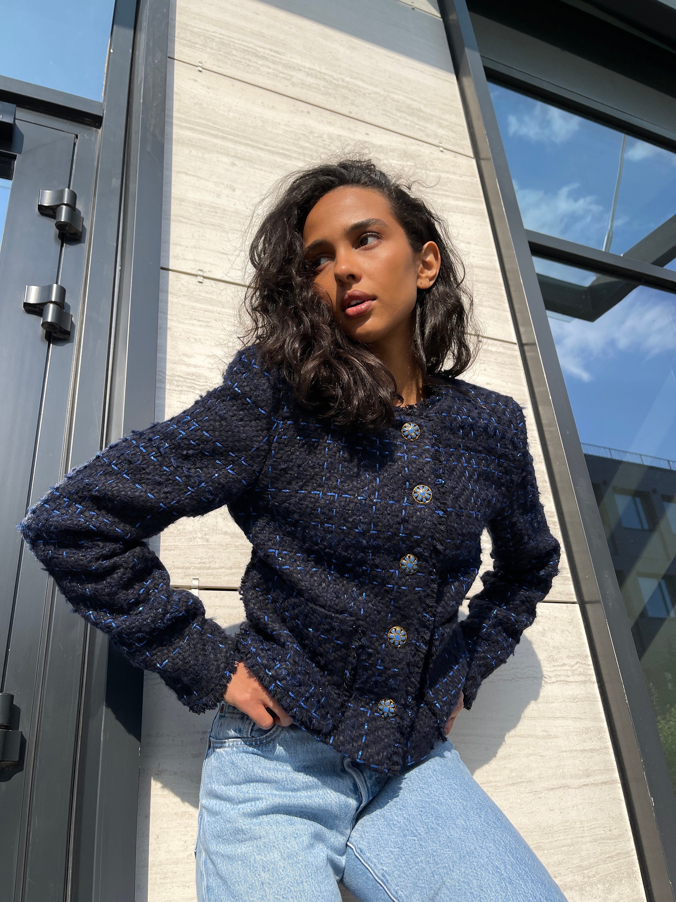 Tweed Jacket - Etsy