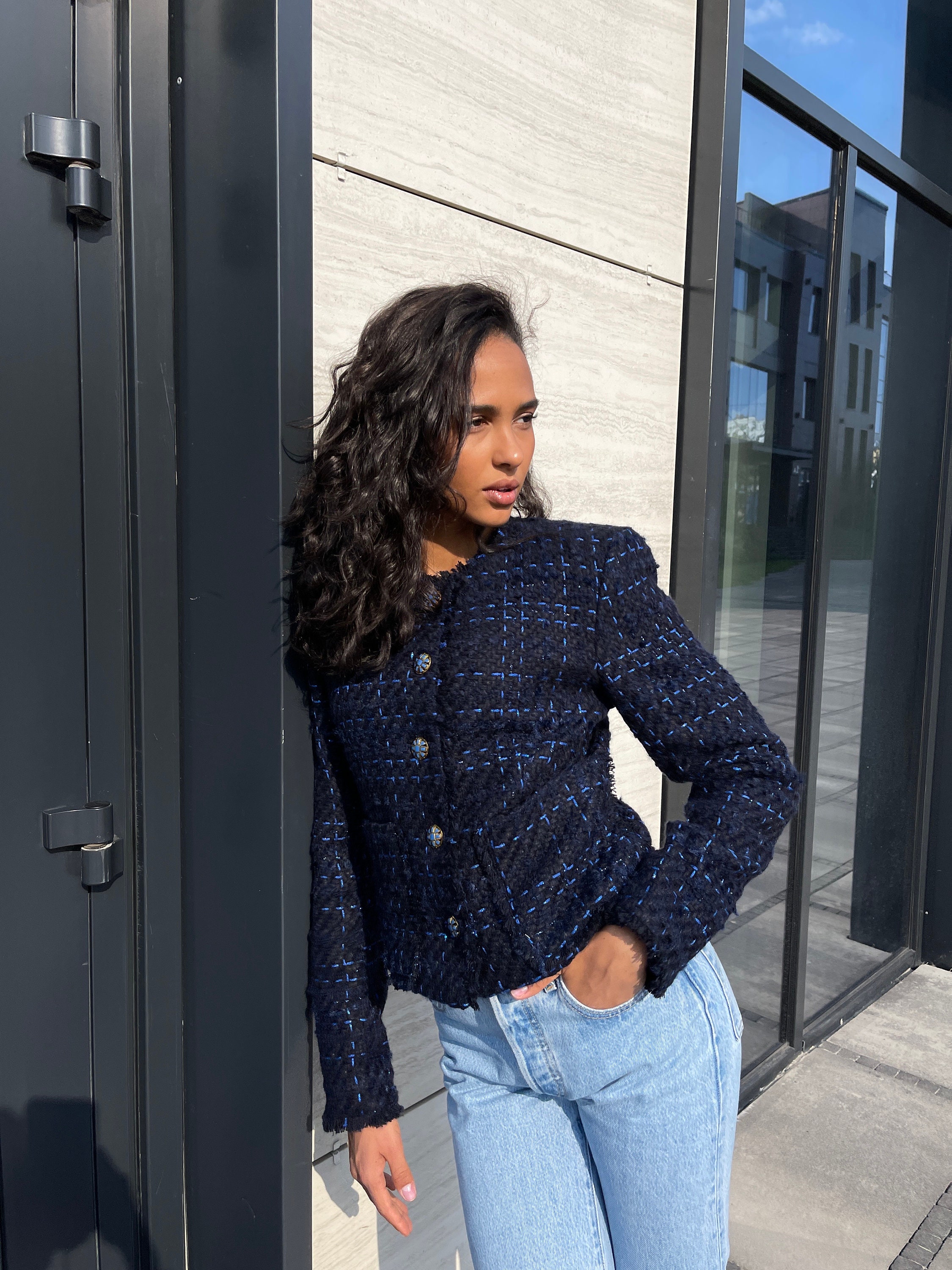 Tweed Jacket - Etsy